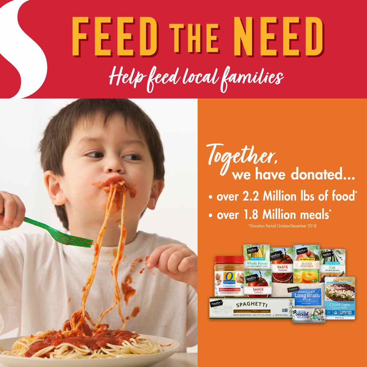 Safeway Feed the Need food drive (October 2 - December 25) - Food Bank ...