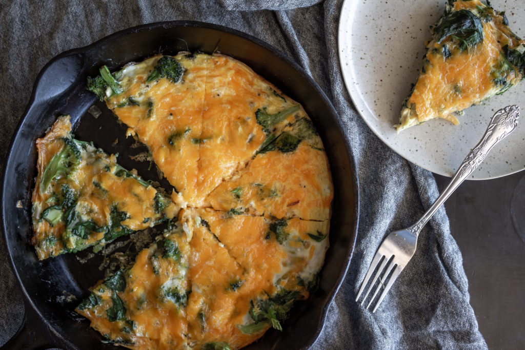 Broccoli-Cheddar-Spinach Frittata - Food Bank of Contra Costa and Solano