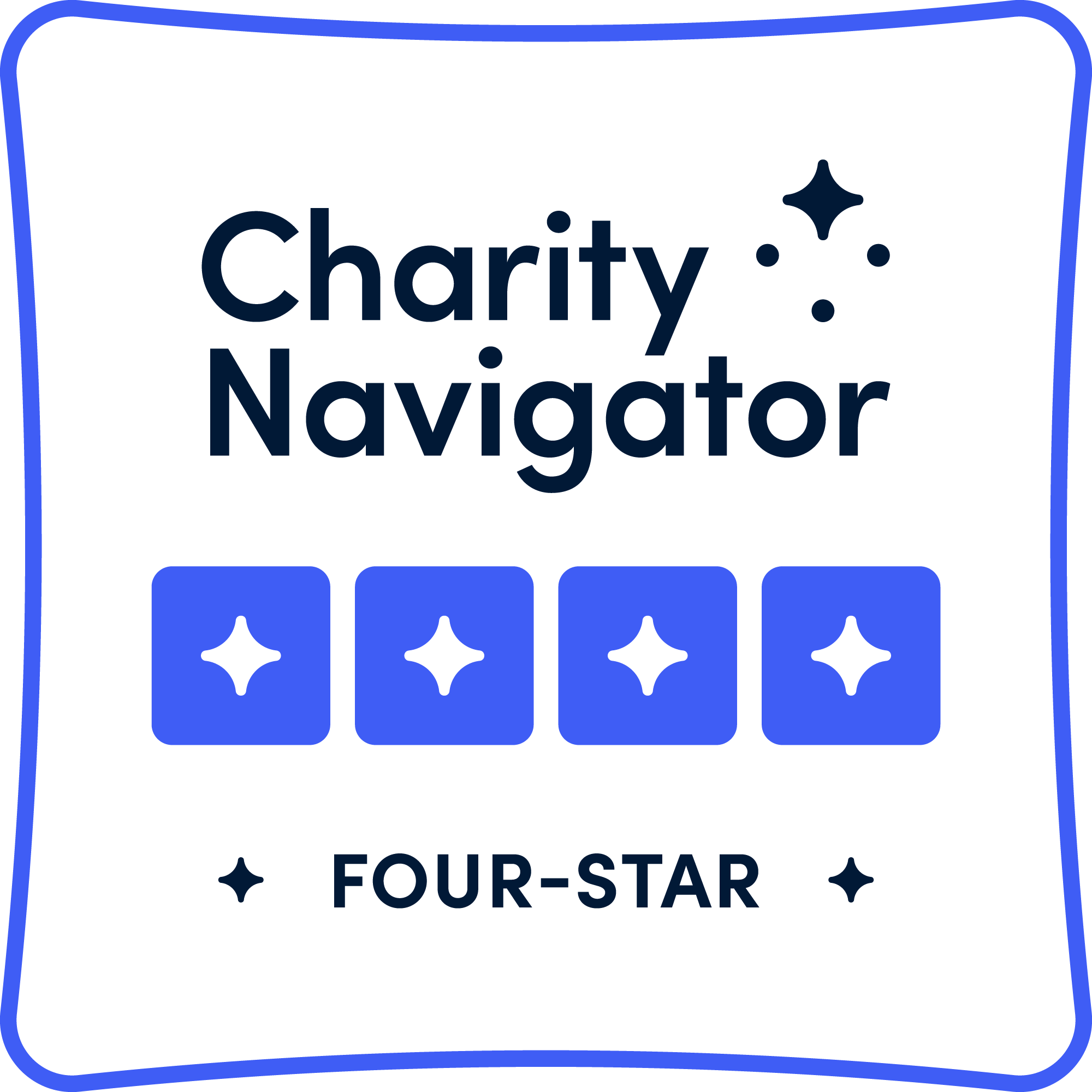 Calificación de caridad de cuatro estrellas de Charity Navigator