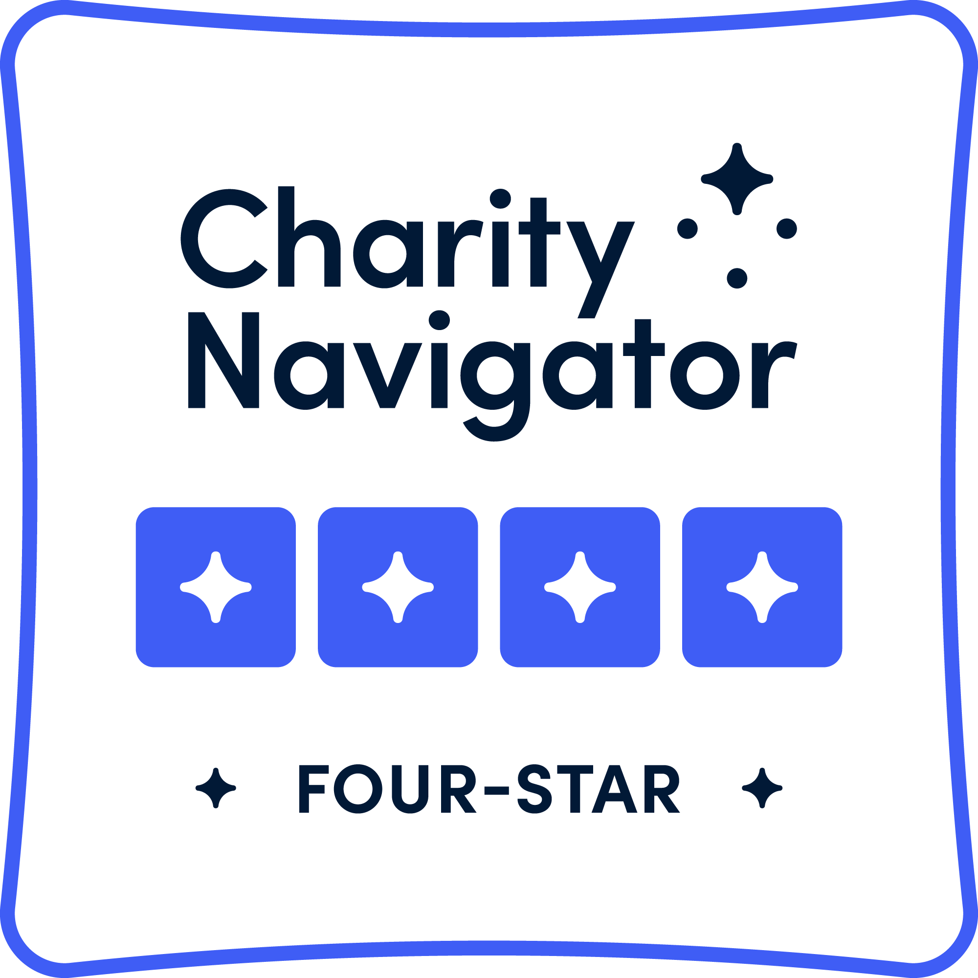 Calificación de caridad de cuatro estrellas de Charity Navigator