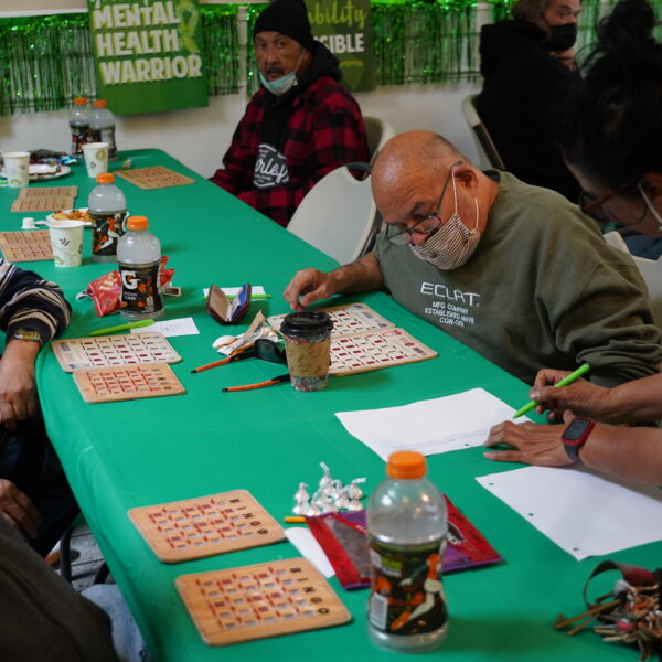 Caminar guests play bingo.