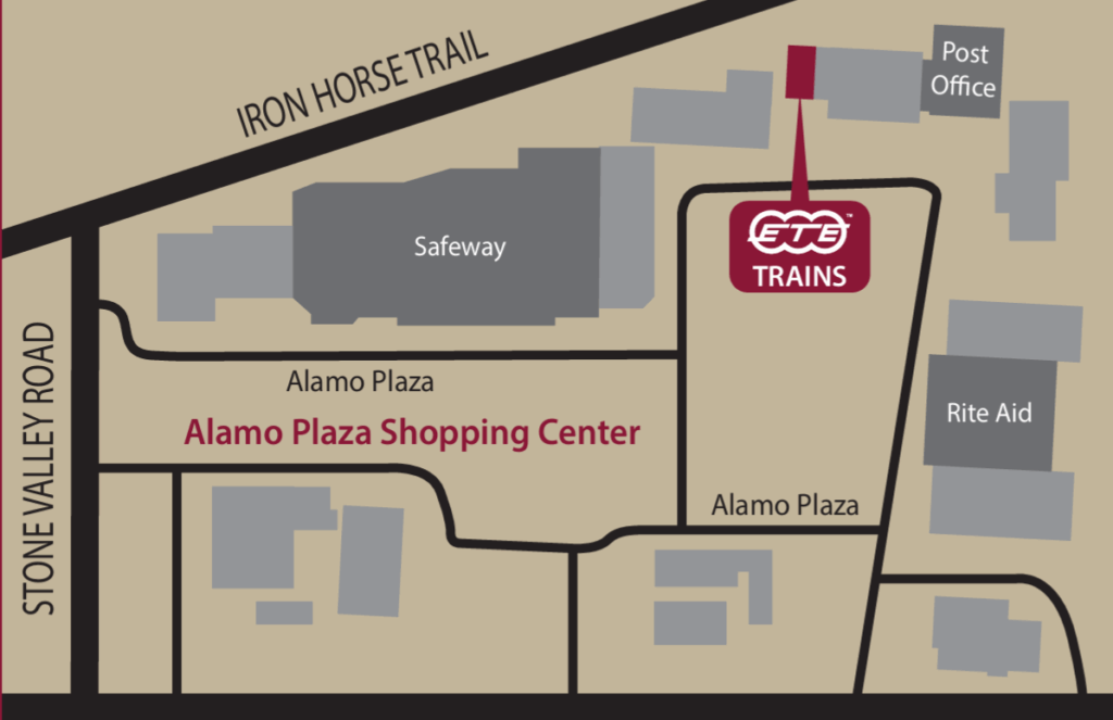 Map to Alamo Plaza Shopping Center 170-A Alamo Plaza. 