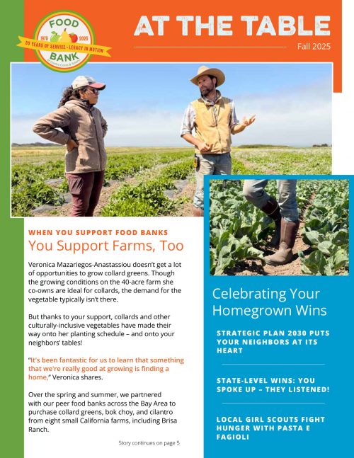 At the Table newsletter cover